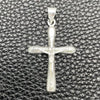 Sterling Silver Religious Pendant, Crucifix Design, Polished, Silver Finish, 05.392.0040