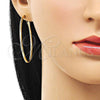 Oro Laminado Large Hoop, Gold Filled Style Polished, Golden Finish, 02.93.0004.50