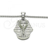Stainless Steel Pendant Necklace, Polished, Steel Finish, 04.358.0014.30