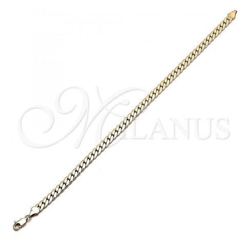 Oro Laminado Basic Anklet, Gold Filled Style Polished, Golden Finish, 04.319.0013.10