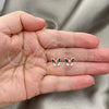Sterling Silver Stud Earring, Butterfly Design, Black Enamel Finish, Silver Finish, 02.406.0007.02