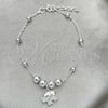 Sterling Silver Charm Bracelet, Elephant Design, Polished, Silver Finish, 03.407.0004.07