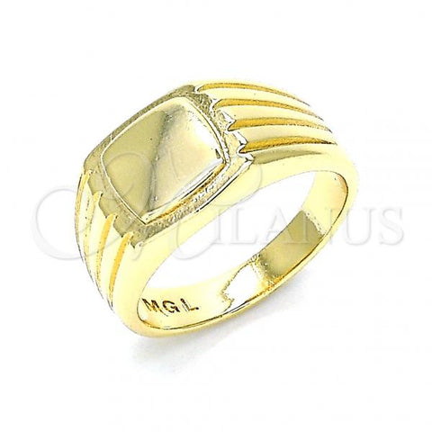 Oro Laminado Baby Ring, Gold Filled Style Polished, Golden Finish, 01.185.0013.04 (Size 4)