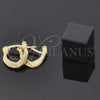 Oro Laminado Children Hoop, Gold Filled Style Diamond Cutting Finish, Golden Finish, 5.159.086
