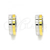Stainless Steel Huggie Hoop, Polished, Two Tone, 02.384.0004.12