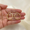 Oro Laminado Small Hoop, Gold Filled Style Polished, Golden Finish, 5.136.019.25