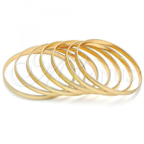 Oro Laminado Semanario Bangle, Gold Filled Style Polished, Golden Finish, 07.252.0073.06