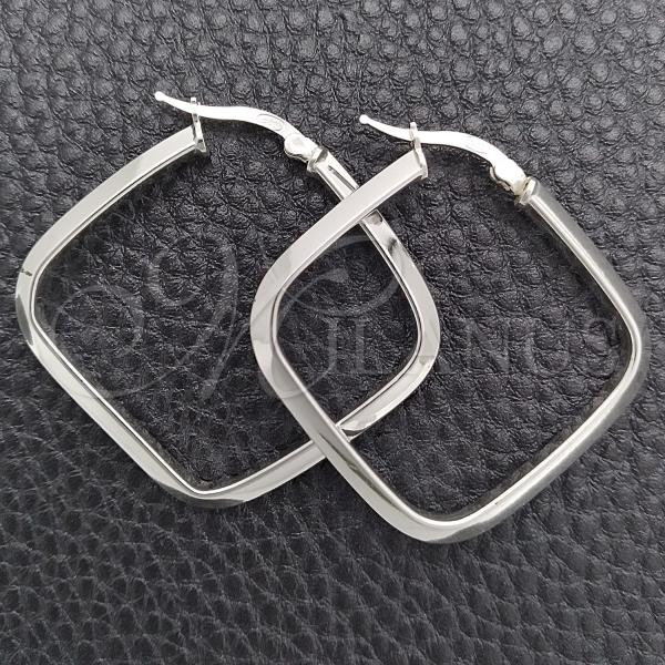 Sterling Silver Medium Hoop, Polished, Silver Finish, 02.389.0146.40