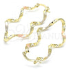 Oro Laminado Small Hoop, Gold Filled Style Polished, Tricolor, 02.170.0302.1.20