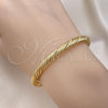 Oro Laminado Individual Bangle, Gold Filled Style Polished, Golden Finish, 07.170.0004.1