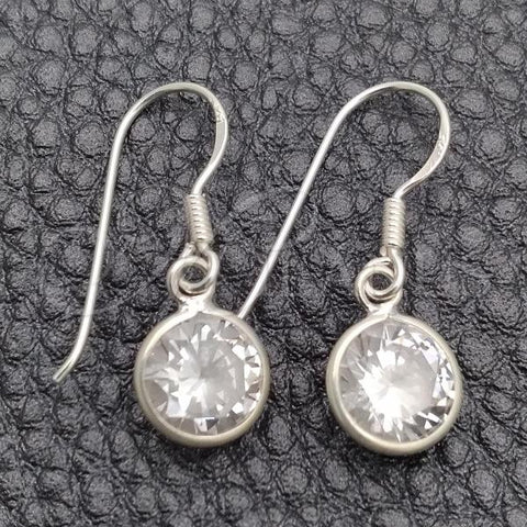 Sterling Silver Dangle Earring, Polished, Silver Finish, 02.396.0004