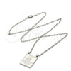 Stainless Steel Pendant Necklace, San Judas and Rolo Design, Polished, Steel Finish, 04.223.0003.20