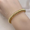 Oro Laminado Individual Bangle, Gold Filled Style and Spiral Polished, Golden Finish, 07.170.0023