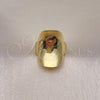 Oro Laminado Elegant Ring, Gold Filled Style Chunky Design, Polished, Golden Finish, 01.341.0123