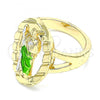 Oro Laminado Elegant Ring, Gold Filled Style San Judas Design, Polished, Tricolor, 01.351.0014.07