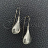 Sterling Silver Dangle Earring, Teardrop Design, Polished, Silver Finish, 02.397.0005