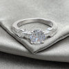 Sterling Silver Wedding Ring, with White Cubic Zirconia, Polished, Silver Finish, 01.398.0020.06