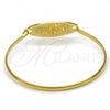 Stainless Steel Individual Bangle, Polished, Golden Finish, 07.110.0010.05 (04 MM Thickness, Size 5 - 2.50 Diameter)