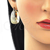 Oro Laminado Medium Hoop, Gold Filled Style Matte Finish, Golden Finish, 02.170.0332.30