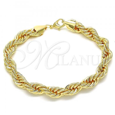Oro Laminado Basic Bracelet, Gold Filled Style Chunky Design, Polished, Golden Finish, 03.331.0139.09