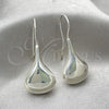 Sterling Silver Dangle Earring, Teardrop Design, Polished, Silver Finish, 02.397.0005