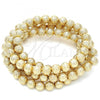 Oro Laminado Bead, Gold Filled Style Ball Design, Matte Finish, Golden Finish, 5.234.030.10.100