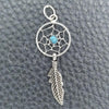 Sterling Silver Fancy Pendant, Leaf Design, Polished, Silver Finish, 05.399.0002