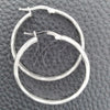 Sterling Silver Medium Hoop, Diamond Cutting Finish, Silver Finish, 02.389.0168.30
