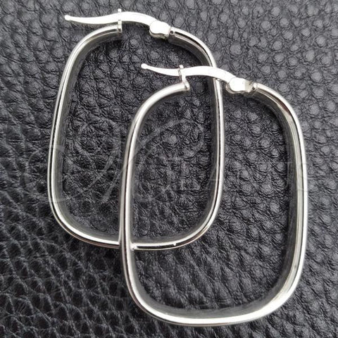 Sterling Silver Medium Hoop, Polished, Silver Finish, 02.389.0154.30