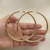 Oro Laminado Extra Large Hoop, Gold Filled Style Polished, Golden Finish, 02.170.0314.90