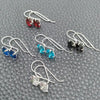 Sterling Silver Dangle Earring, with White Cubic Zirconia, Polished, Silver Finish, 02.394.0009