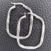 Sterling Silver Medium Hoop, Diamond Cutting Finish, Silver Finish, 02.389.0156.30