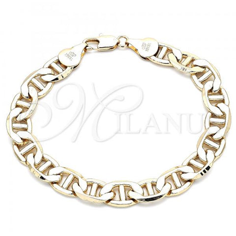 Oro Laminado Basic Bracelet, Gold Filled Style Mariner Design, Polished, Golden Finish, 5.222.021.08