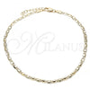 Oro Laminado Basic Anklet, Gold Filled Style Polished, Golden Finish, 04.213.0152.10