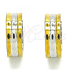 Stainless Steel Huggie Hoop, Polished, Two Tone, 02.230.0031.1.20