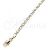 Oro Laminado Basic Anklet, Gold Filled Style Polished, Golden Finish, 04.213.0152.10