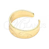Oro Laminado Toe Ring, Gold Filled Style Dolphin Design, Polished, Golden Finish, 01.117.0005 (One size fits all)