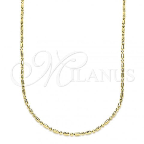 Oro Laminado Basic Necklace, Gold Filled Style Polished, Golden Finish, 04.213.0223.18