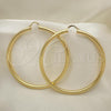Oro Laminado Extra Large Hoop, Gold Filled Style Polished, Golden Finish, 02.170.0314.90