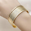 Oro Laminado Semanario Bangle, Gold Filled Style Polished, Golden Finish, 07.63.0207.05.5