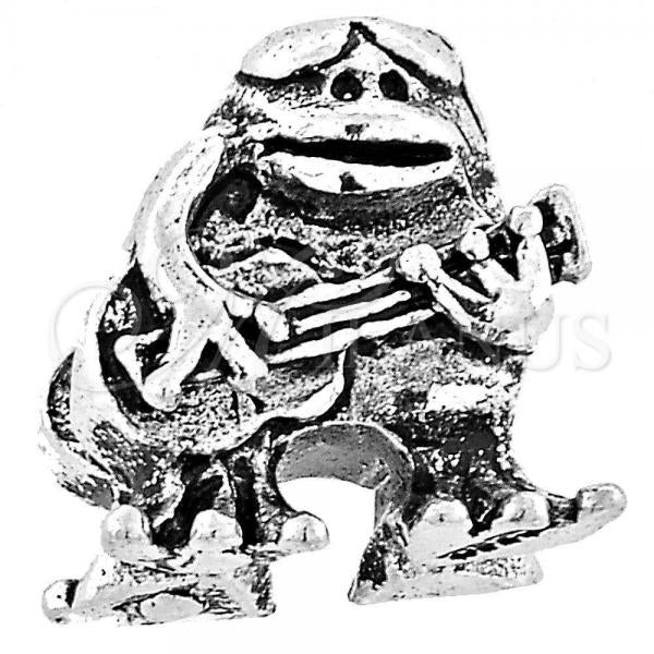 Sterling Silver Love Link Pendant, Rhodium Finish, 05.184.0008