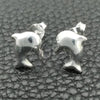 Sterling Silver Stud Earring, Dolphin Design, Polished, Silver Finish, 02.397.0033