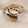 Oro Laminado Individual Bangle, Gold Filled Style Teardrop Design, Polished, Golden Finish, 07.215.0006.04