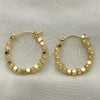 Oro Laminado Small Hoop, Gold Filled Style Polished, Golden Finish, 02.213.0411.20