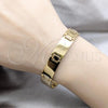 Stainless Steel Solid Bracelet, Polished, Golden Finish, 03.63.22958.08