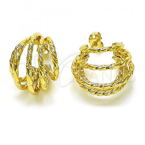 Oro Laminado Small Hoop, Gold Filled Style Polished, Golden Finish, 02.213.0497.20