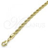 Oro Laminado Basic Bracelet, Gold Filled Style Rope Design, Polished, Golden Finish, 5.222.033.08