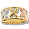 Oro Laminado Elegant Ring, Gold Filled Style Polished, Tricolor, 01.21.0023.06 (Size 6)