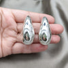 Sterling Silver Stud Earring, Teardrop Design, Polished, Silver Finish, 02.395.0046