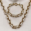 Oro Laminado Necklace and Bracelet, Gold Filled Style Polished, Golden Finish, 06.429.0009